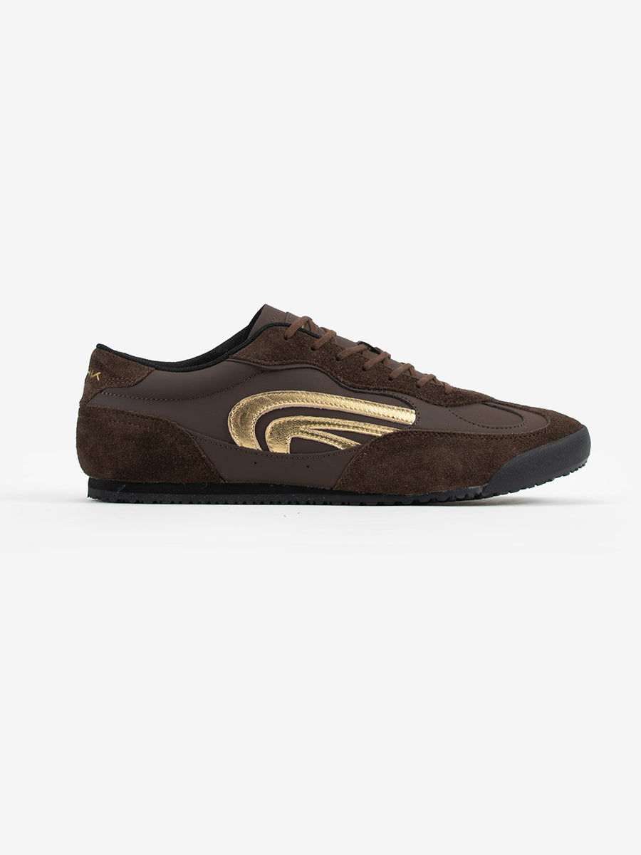 STRIDE - Deep Ink Brown/Gold