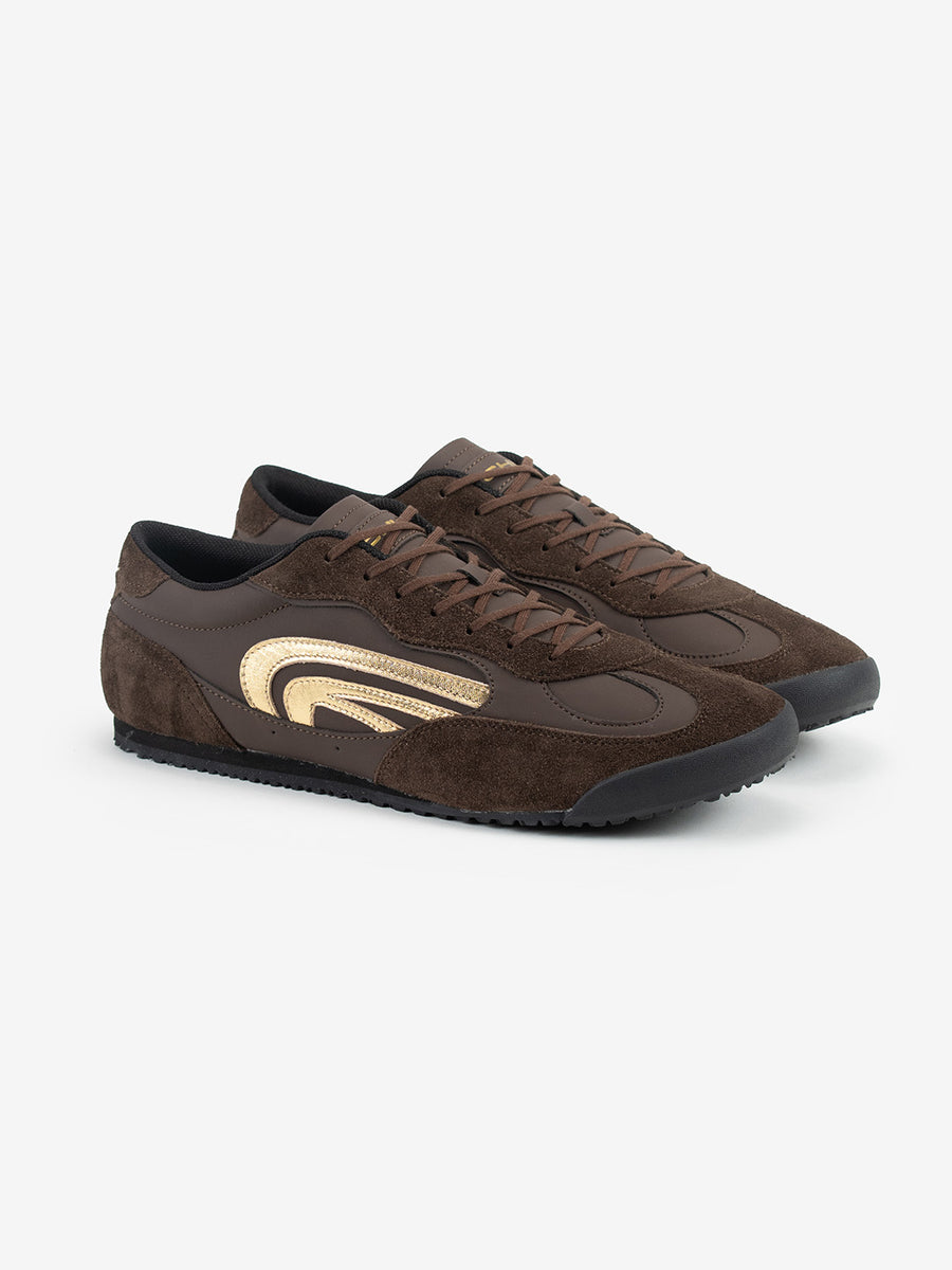 STRIDE - Deep Ink Brown/Gold