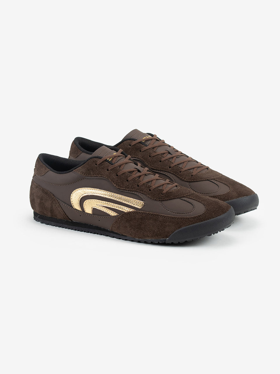 STRIDE - Deep Ink Brown/Gold