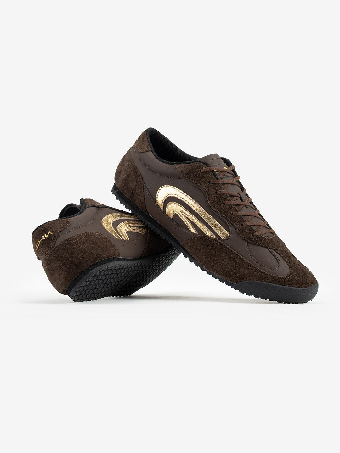 STRIDE - Deep Ink Brown/Gold