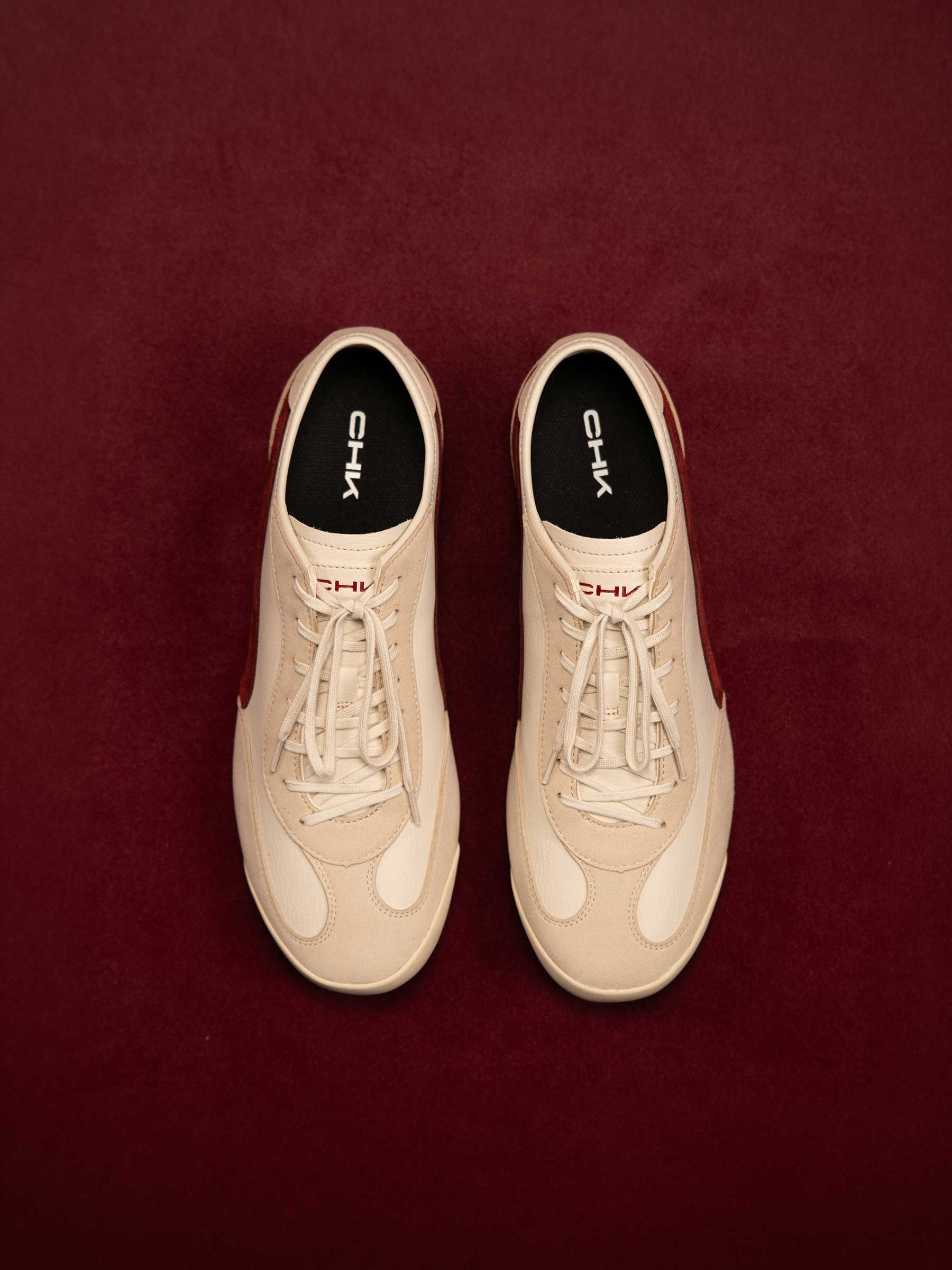 STRIDE - Birch/Burgundy