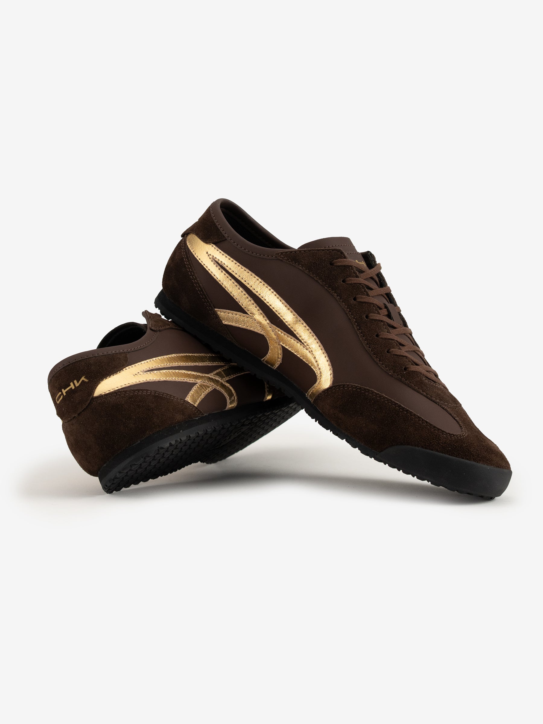 STRIDE - Deep Ink Brown/Gold